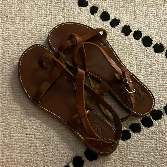 The Poet Shoes - Handmade Greek Brown Leather Sandals